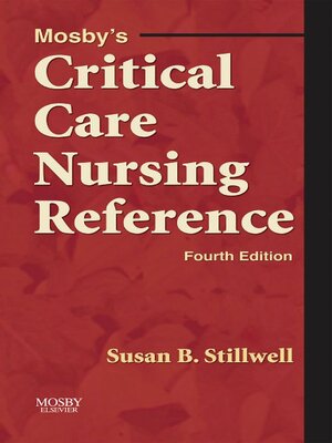 cover image of Mosby's Critical Care Nursing Reference--E-Book